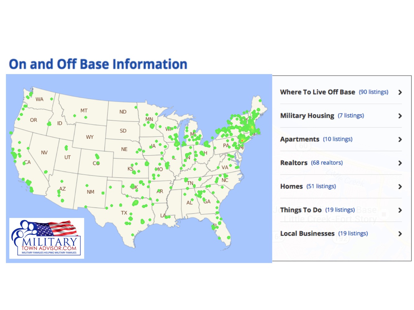 Base Information near Quantico