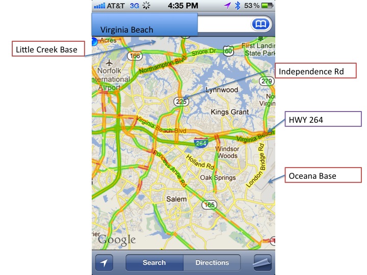 Tunnel Traffic in Virginia Beach