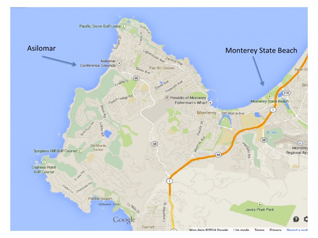 walking route in Monterey